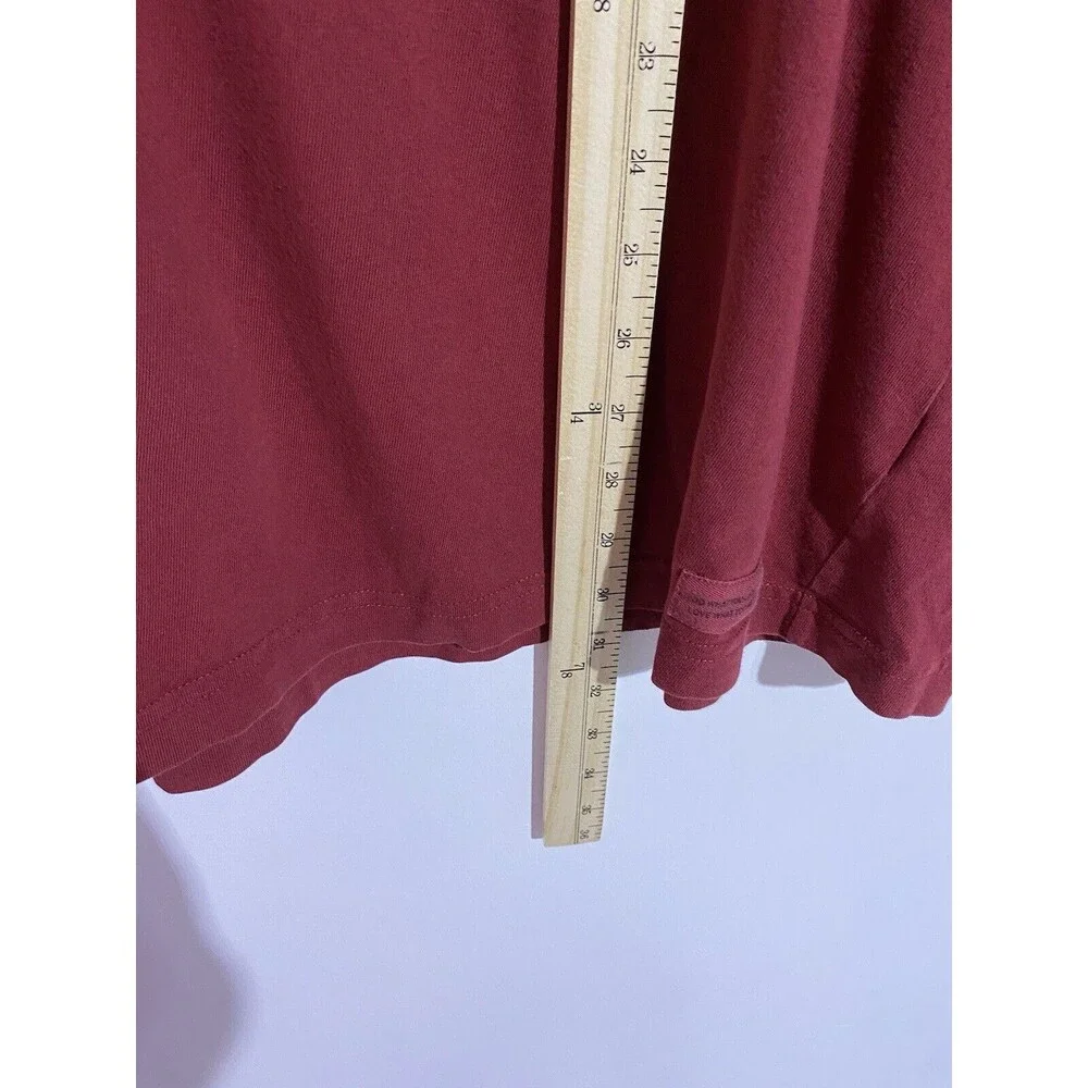 Life is Good Shirt Men XXL Burgundy Beer Happy Crusher Long Sleeve Casual Travel